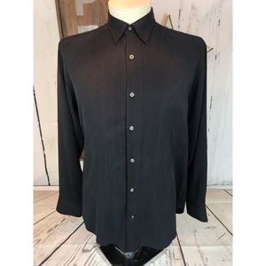 Tommy Bahama Long Sleeve 100% Silk Dress Shirt M